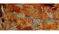 Big Dig, 90 x 202cm, acrylic on board