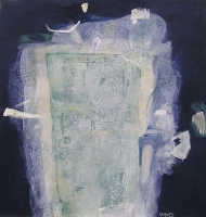 'Rencontre Amicale', 42 x 40cm, acrylic on board