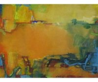 Gold Minton, 24 x 32cm, gouache on paper