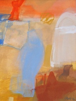 Sky the Wipe, 28 x 18cm, gouache on paper